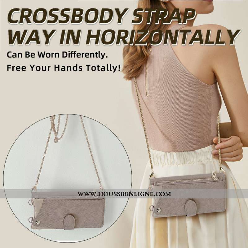 Housse Xiaomi 17 Pro Max Bandoulière Chaînette