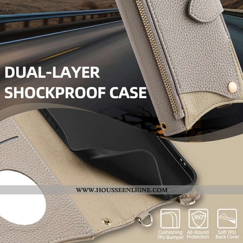 Housse Xiaomi 17 Pro Max Bandoulière Chaînette