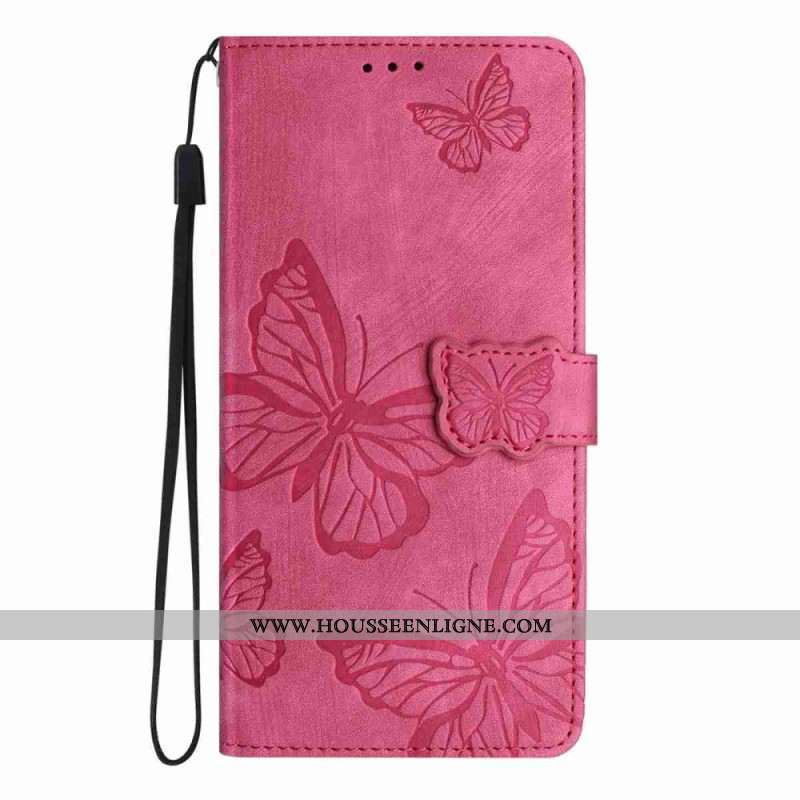 Housse Xiaomi 17 Pro Max Effet Daim Design Papillon