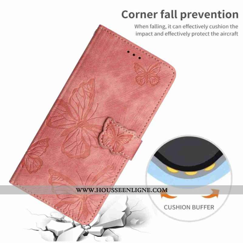 Housse Xiaomi 17 Pro Max Effet Daim Design Papillon