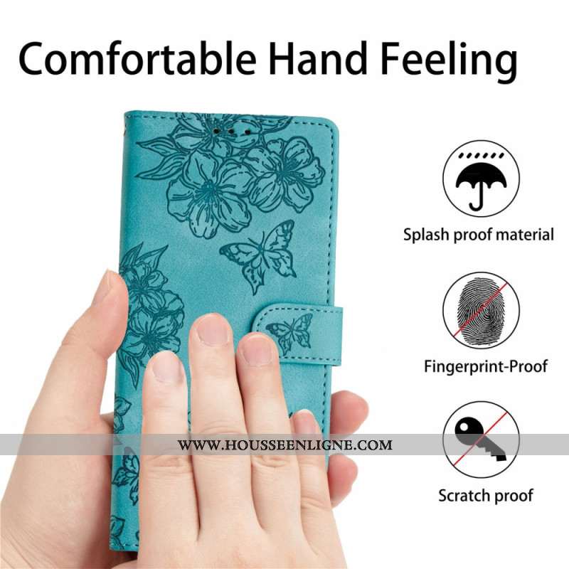 Housse Xiaomi 17 Pro Max Motif Papillon et Fleurs