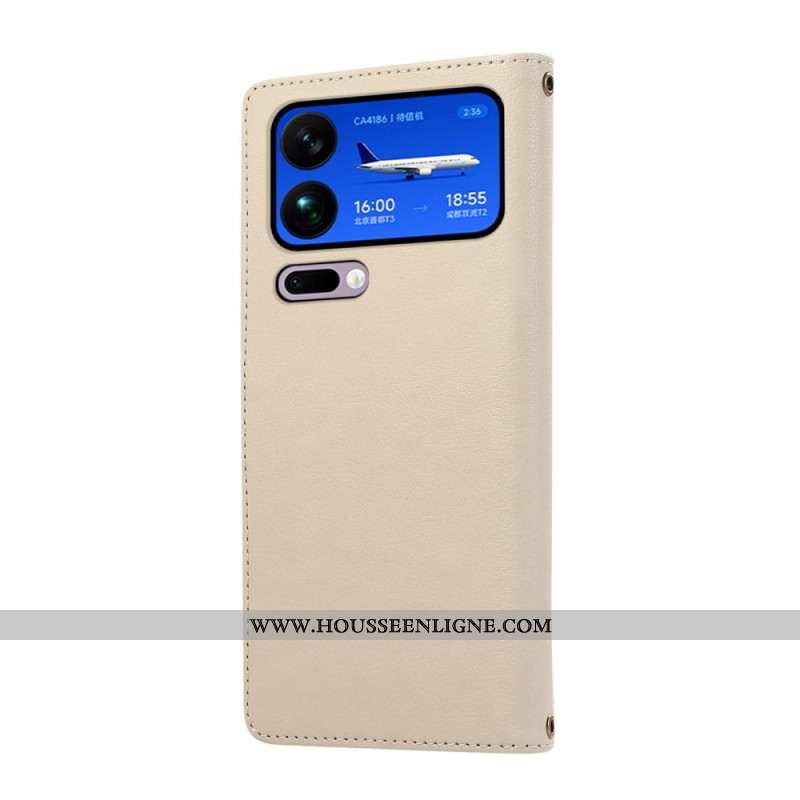 Housse Xiaomi 17 Pro Max Multiples Porte-Cartes et Dragonne