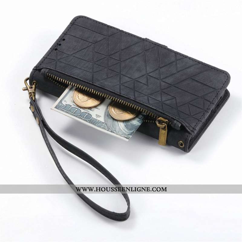 Housse Xiaomi 17 Pro Max Portefeuille Design Géométrie