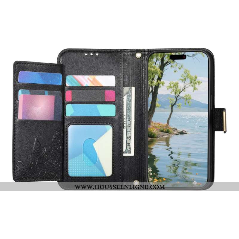 Housse Xiaomi 17 Pro Max Portefeuille Motif Floral