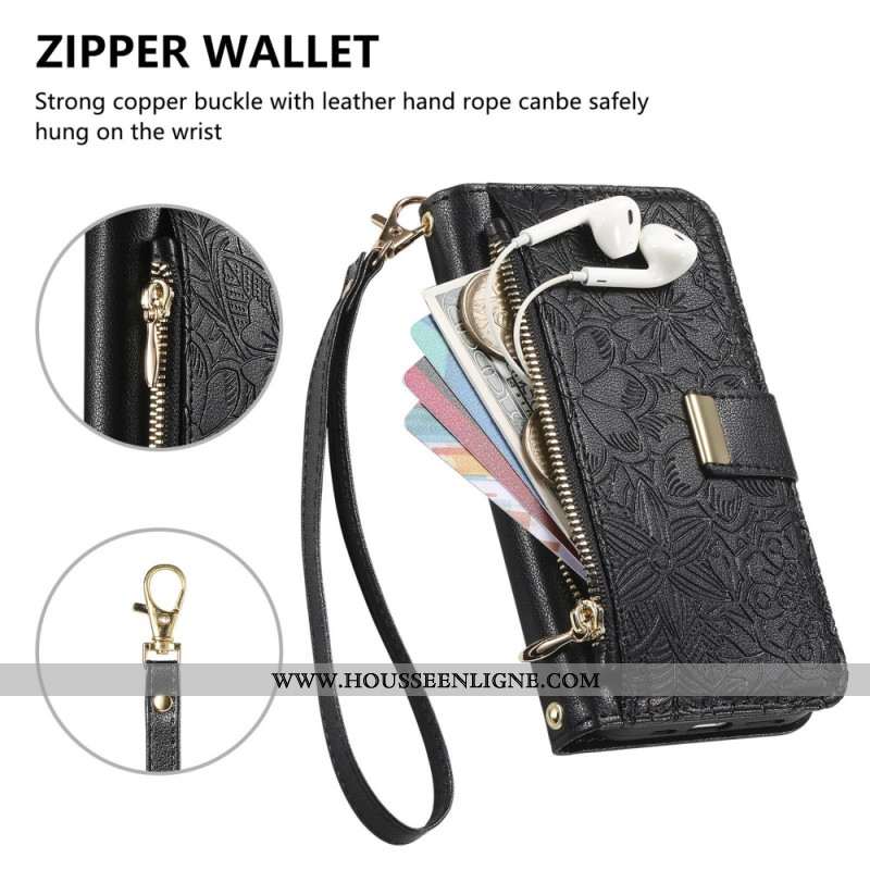 Housse Xiaomi 17 Pro Max Portefeuille Motif Floral