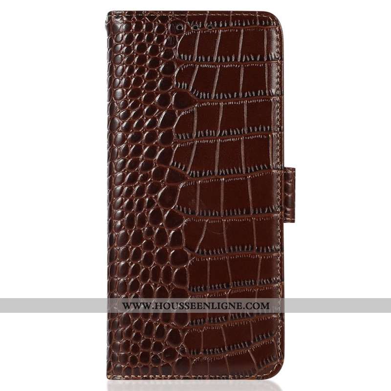 Housse Xiaomi 17 Pro Max Protection RFID Texture Crocodile