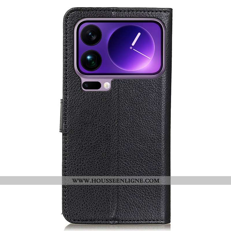 Housse Xiaomi 17 Pro Max Simili Cuir Traditionnel