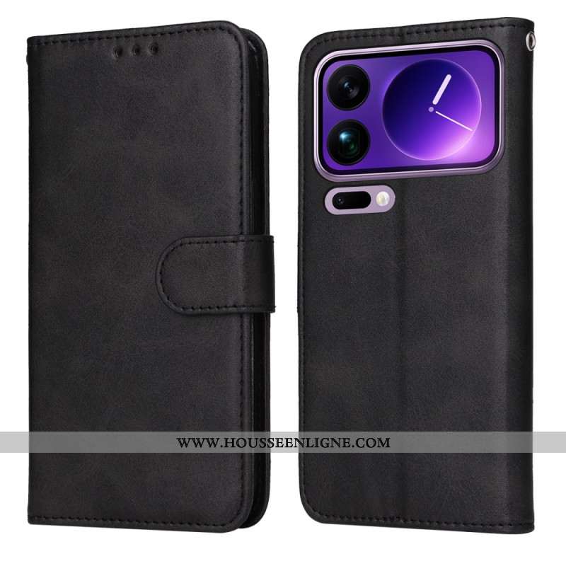 Housse Xiaomi 17 Pro Max Simili Cuir Uni