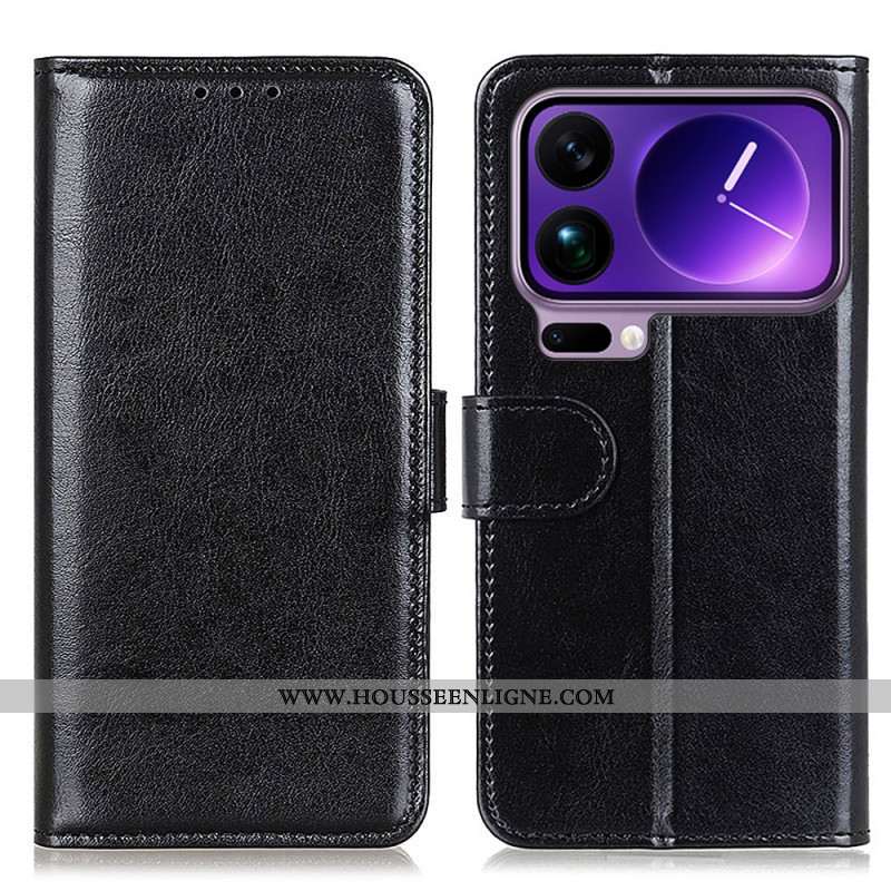 Housse Xiaomi 17 Pro Max Simili Cuir Verni