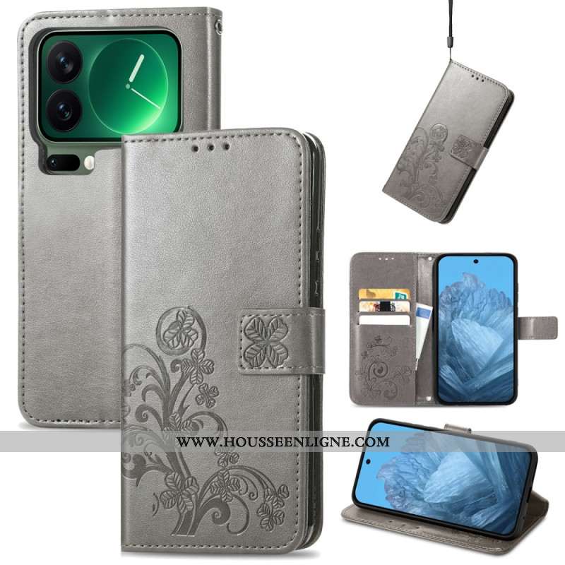 Housse Xiaomi 17 Pro Max Trèfles à Quatre Feuilles