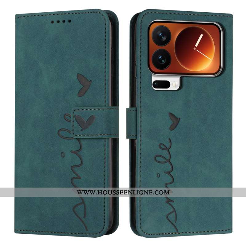 Housse Xiaomi 17 Pro Motif Cœur et Smile