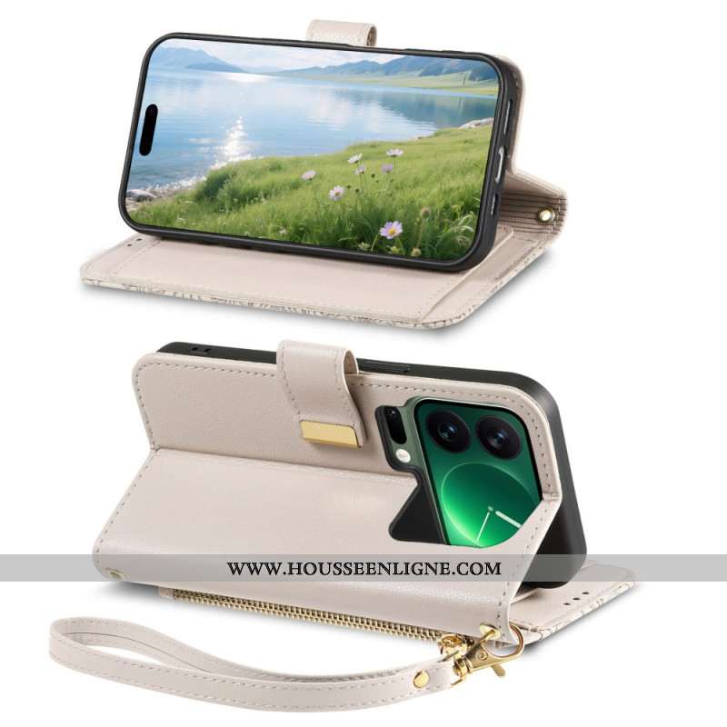 Housse Xiaomi 17 Pro Motif Floral et Feuilles