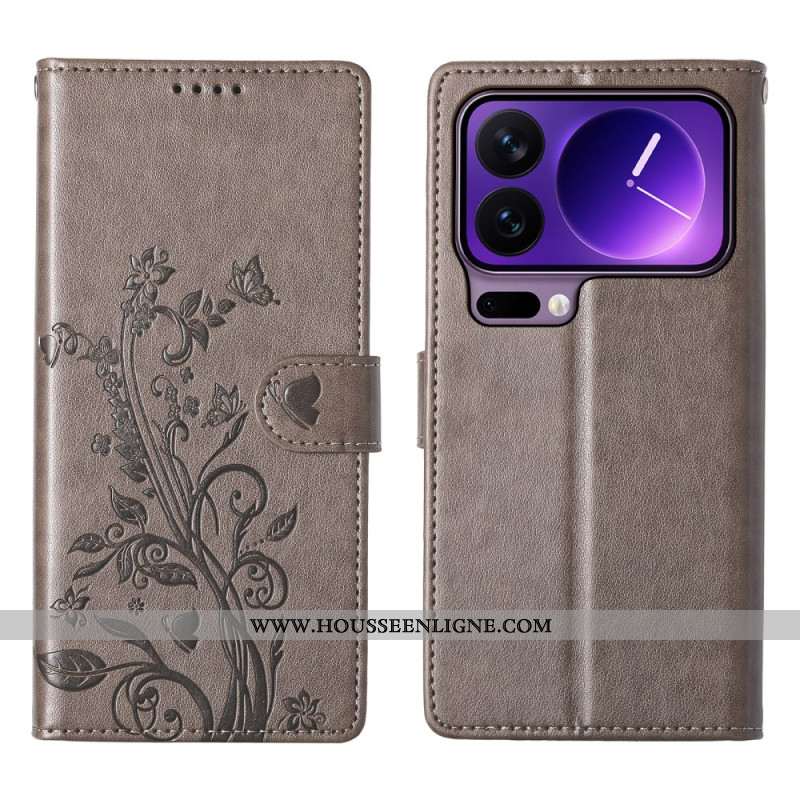 Housse Xiaomi 17 Pro Motif Papillon Floral