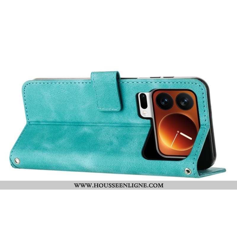 Housse Xiaomi 17 Pro Motif Triangle et Lanière