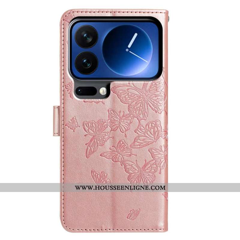 Housse Xiaomi 17 Pro Papillons Gravés