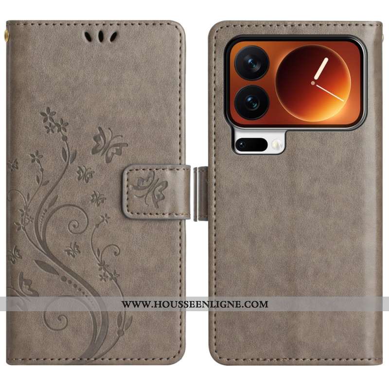 Housse Xiaomi 17 Pro Papillons et Fleurs