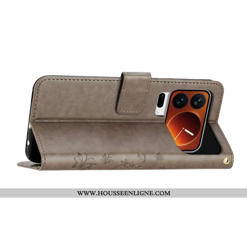 Housse Xiaomi 17 Pro Papillons et Fleurs