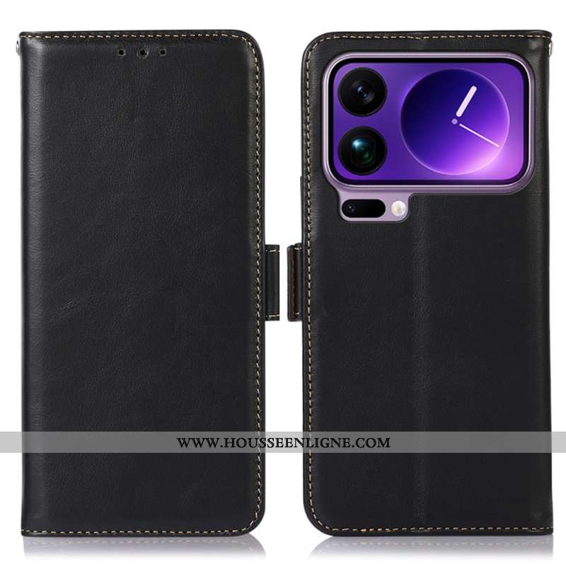 Housse Xiaomi 17 Pro Portefeuille Cuir Protection RFID