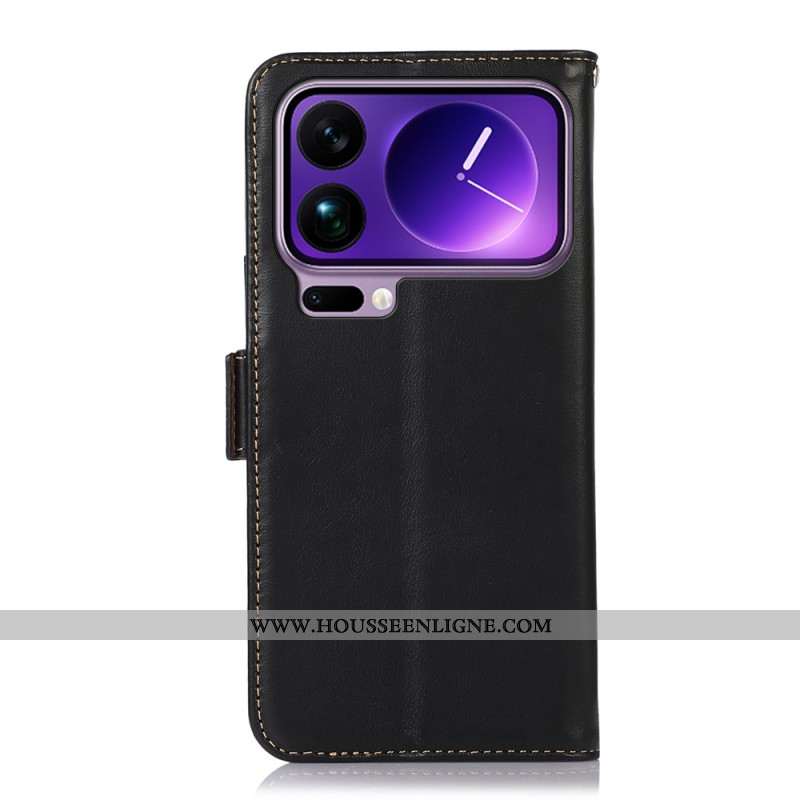 Housse Xiaomi 17 Pro Portefeuille Cuir Protection RFID