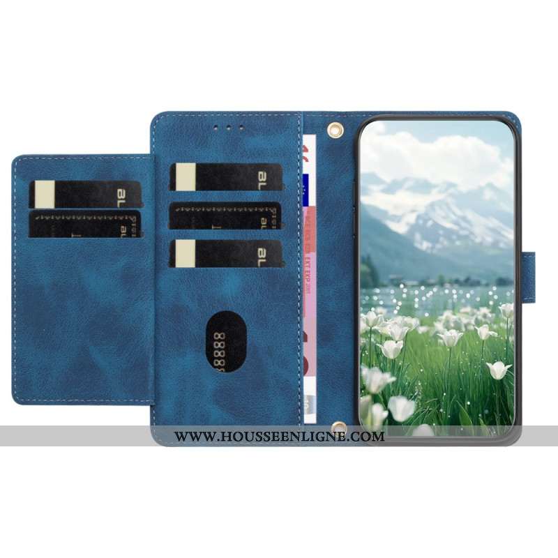 Housse Xiaomi 17 Pro Portefeuille Design Tulipes