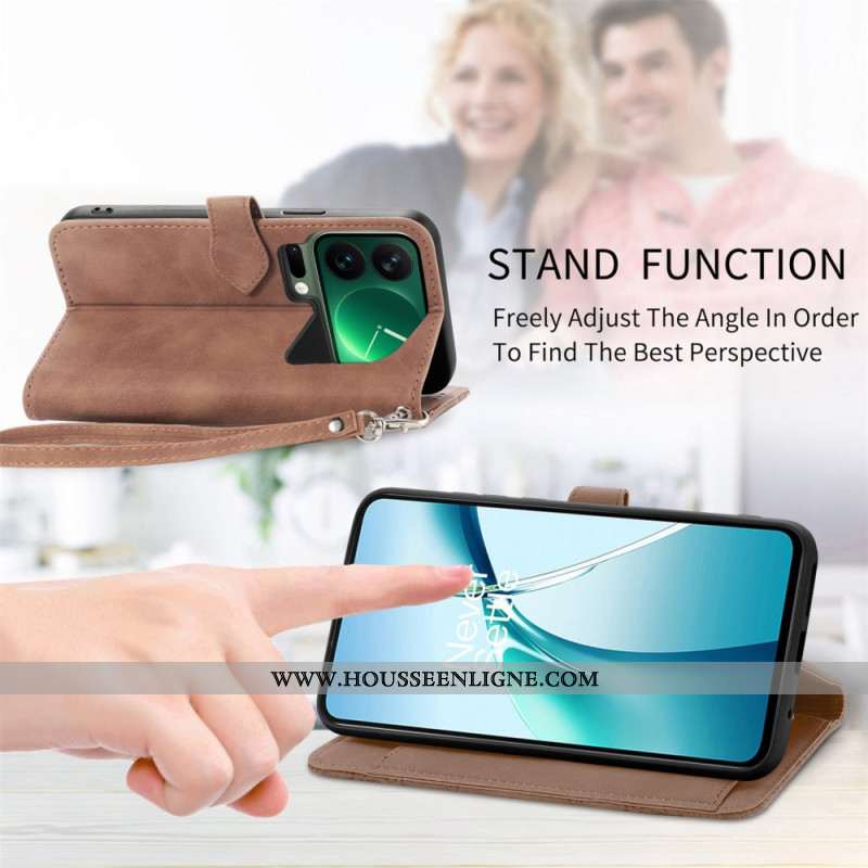 Housse Xiaomi 17 Pro Portefeuille Motif Dentelle