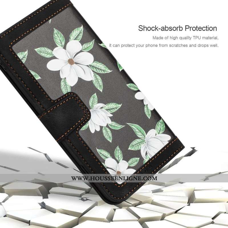 Housse Xiaomi 17 Pro Portefeuille Motif Floral