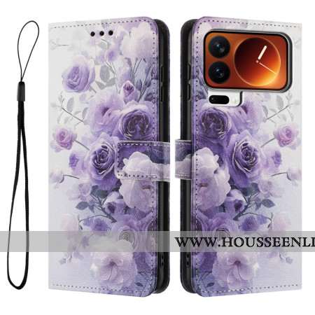 Housse Xiaomi 17 Pro Roses Violettes