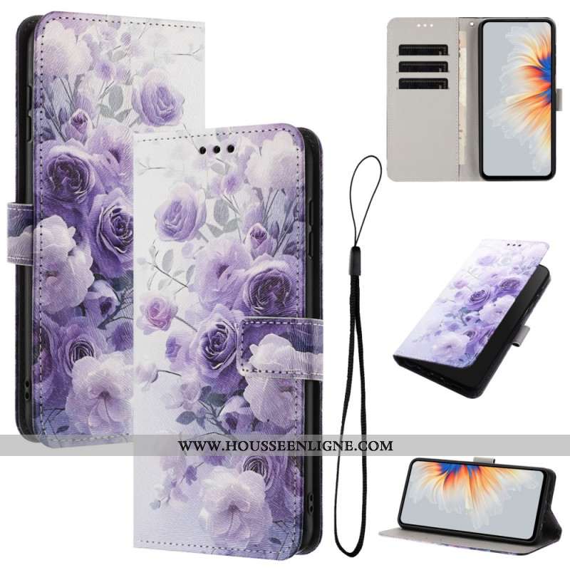 Housse Xiaomi 17 Pro Roses Violettes