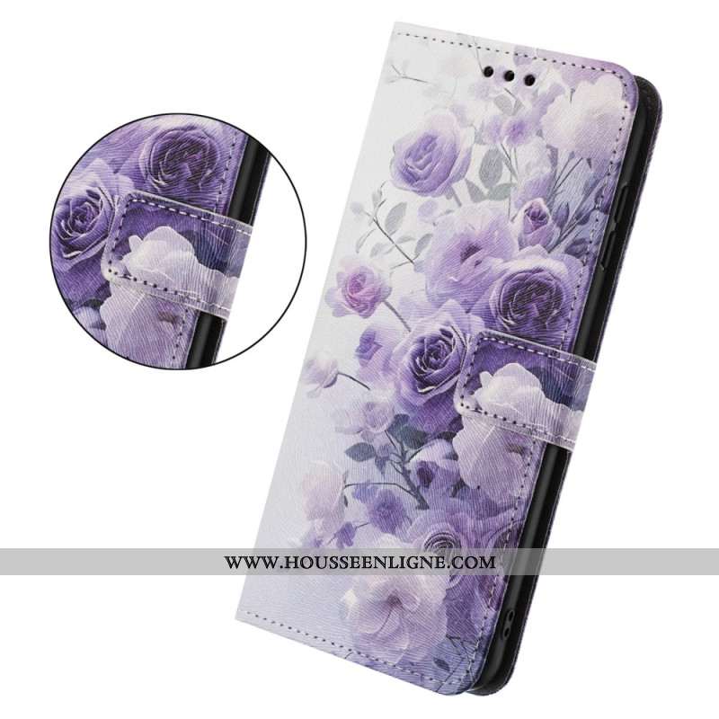 Housse Xiaomi 17 Pro Roses Violettes