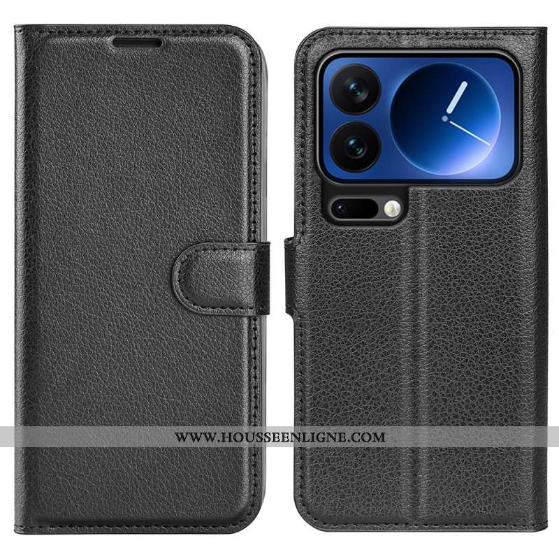 Housse Xiaomi 17 Pro Simili Cuir Litchi