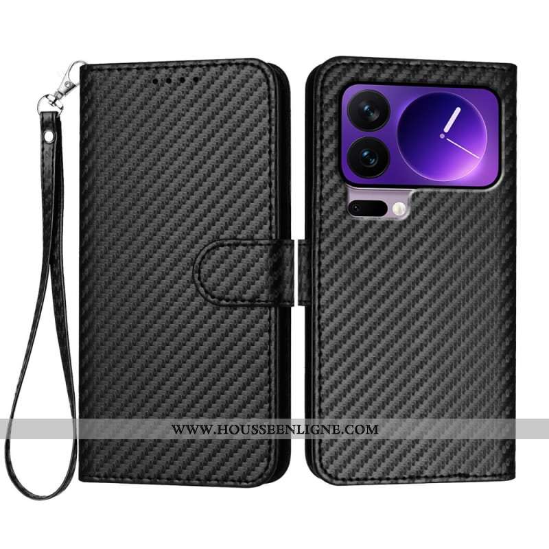 Housse Xiaomi 17 Pro Texture Fibre de Carbone