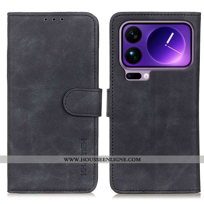 Housse Xiaomi 17 Pro Texture Rétro KHAZNEH