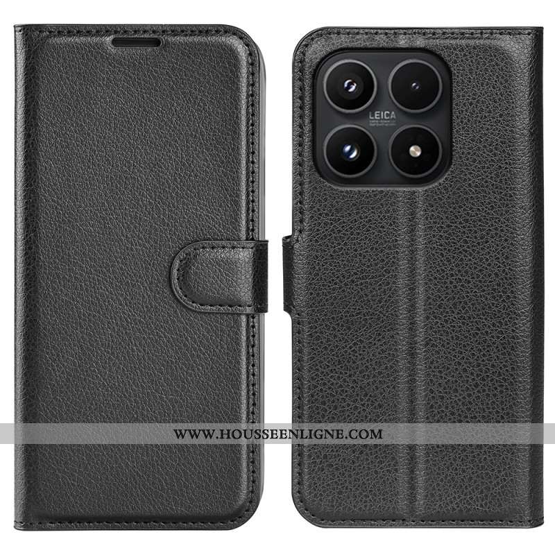 Housse Xiaomi 17 Simili Cuir Litchi Classique