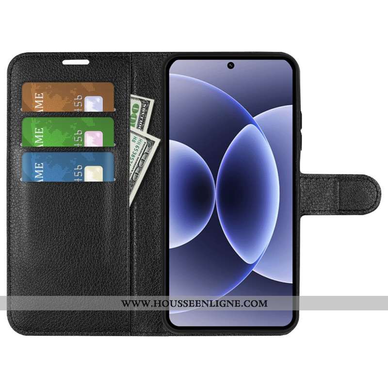 Housse Xiaomi 17 Simili Cuir Litchi Classique