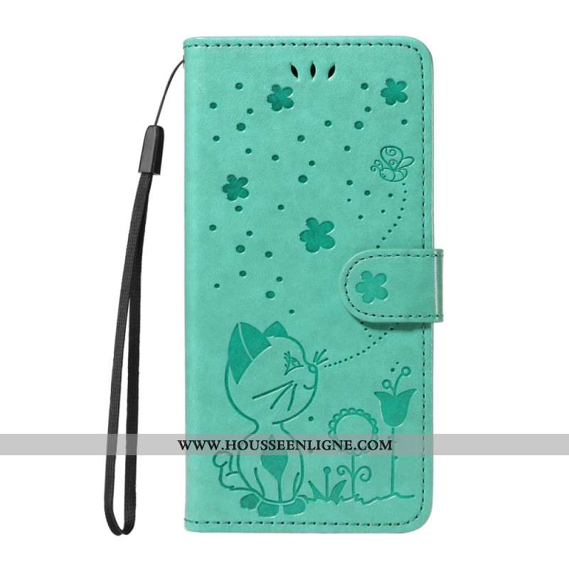 Housse Xiaomi Redmi Note 14 4G Abeille et Chat