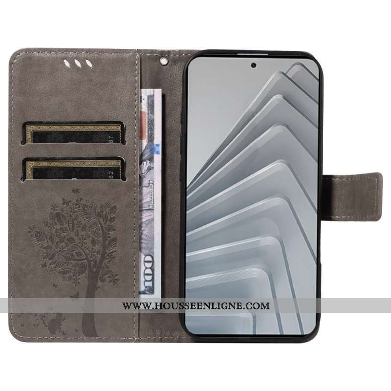 Housse Xiaomi Redmi Note 14 4G Arbre et Chat