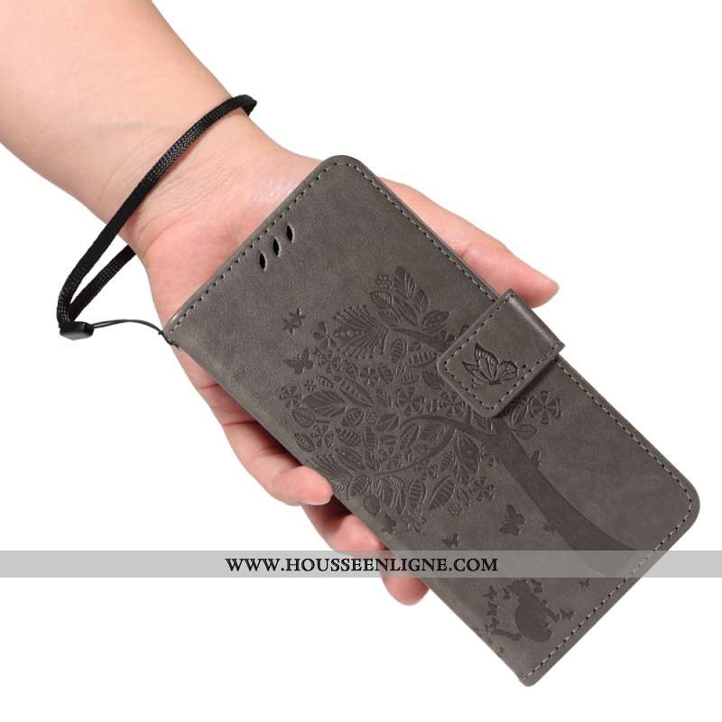 Housse Xiaomi Redmi Note 14 4G Arbre et Chat