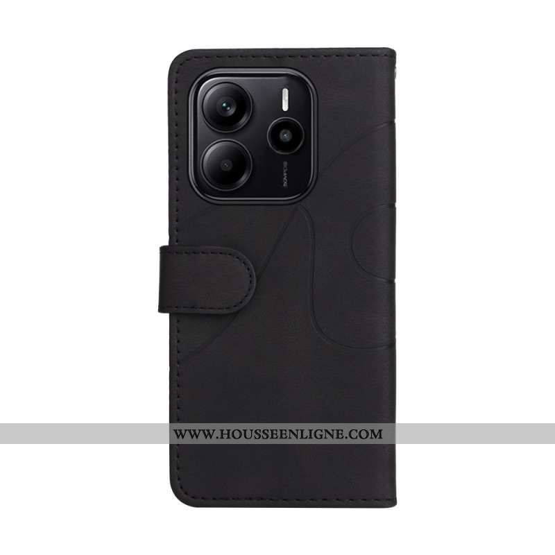 Housse Xiaomi Redmi Note 14 4G Bicolore Lignes Ondulées