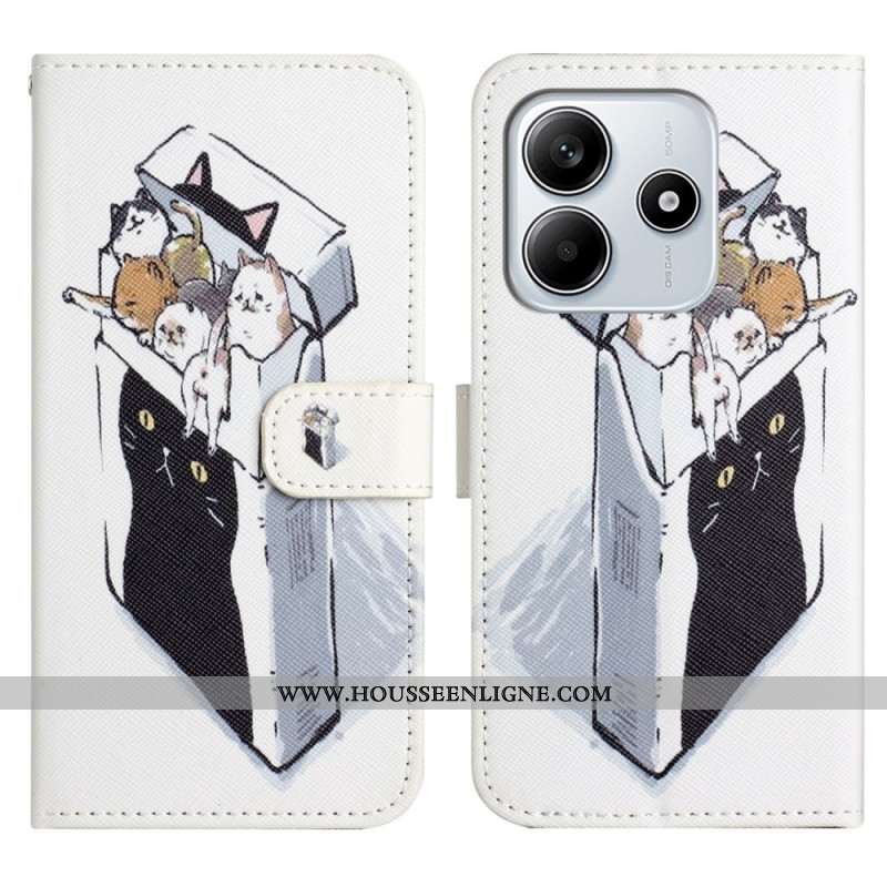 Housse Xiaomi Redmi Note 14 4G Chats dans la Boîte