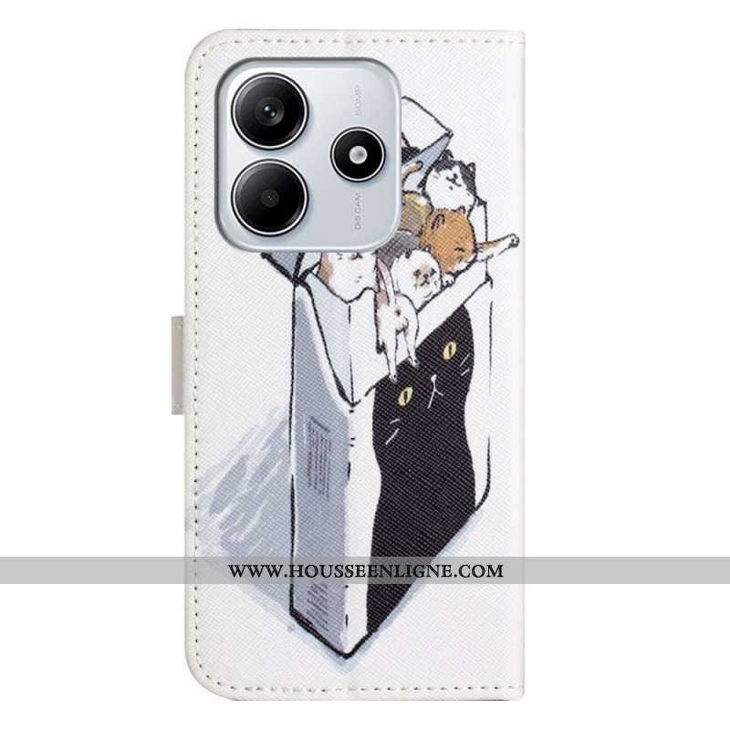 Housse Xiaomi Redmi Note 14 4G Chats dans la Boîte