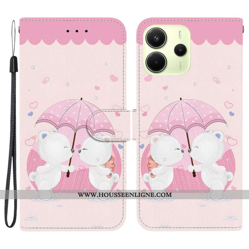Housse Xiaomi Redmi Note 14 4G Couple d'Ours