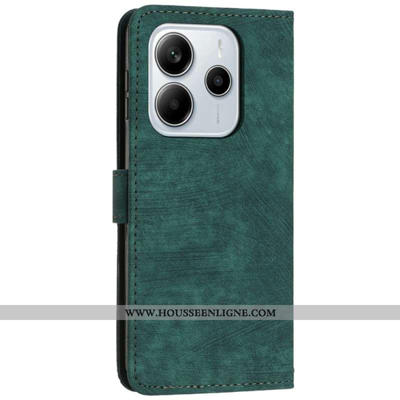 Housse Xiaomi Redmi Note 14 4G Design Lignes Rétro