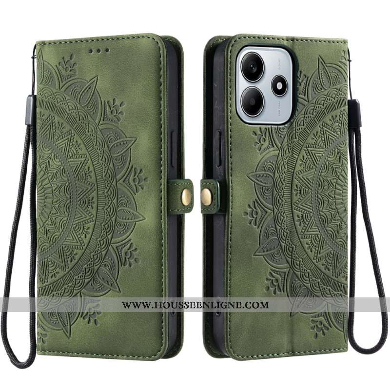 Housse Xiaomi Redmi Note 14 4G Effet Daim Mandala Soleil