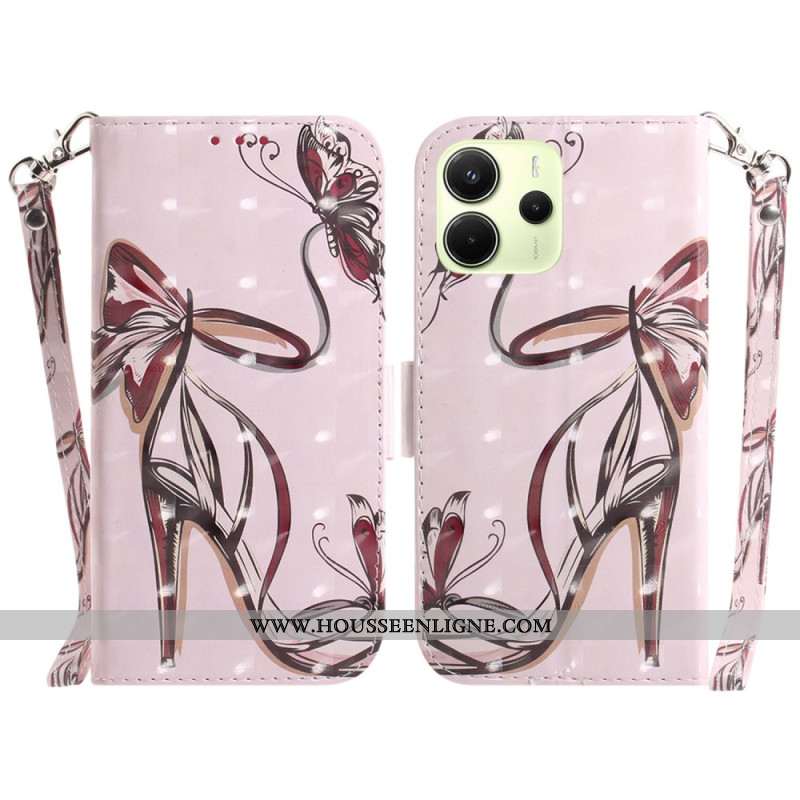 Housse Xiaomi Redmi Note 14 4G Escarpin à Lanière