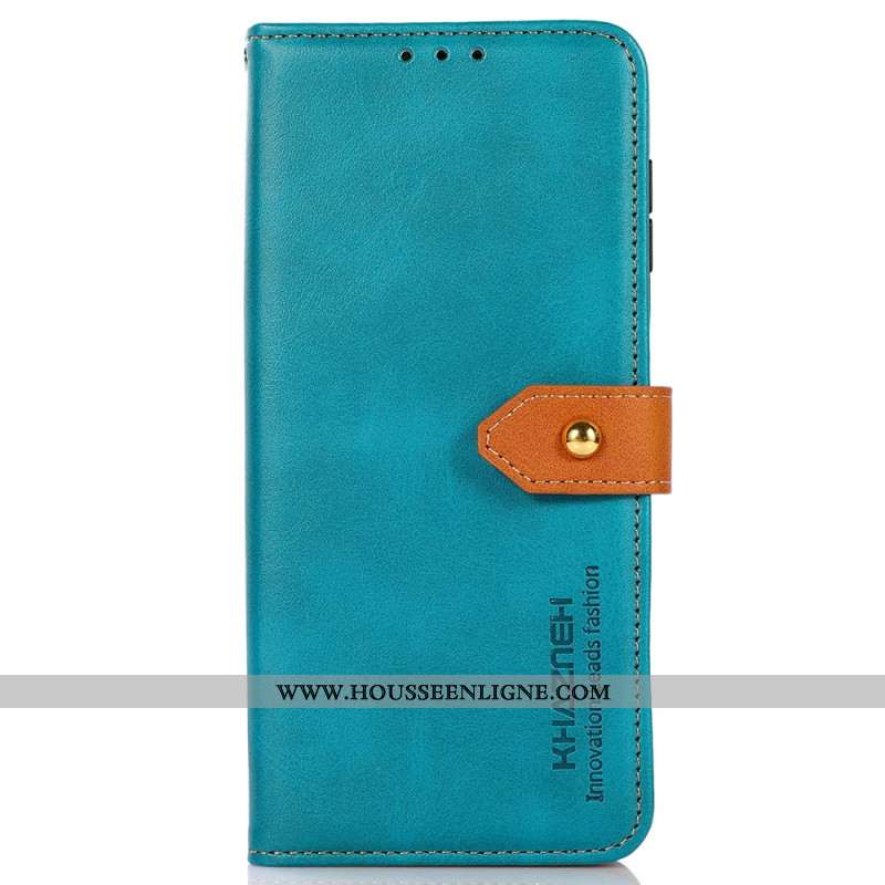 Housse Xiaomi Redmi Note 14 4G Fermoir Doré KHAZNEH