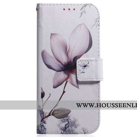 Housse Xiaomi Redmi Note 14 4G Fleur Rose