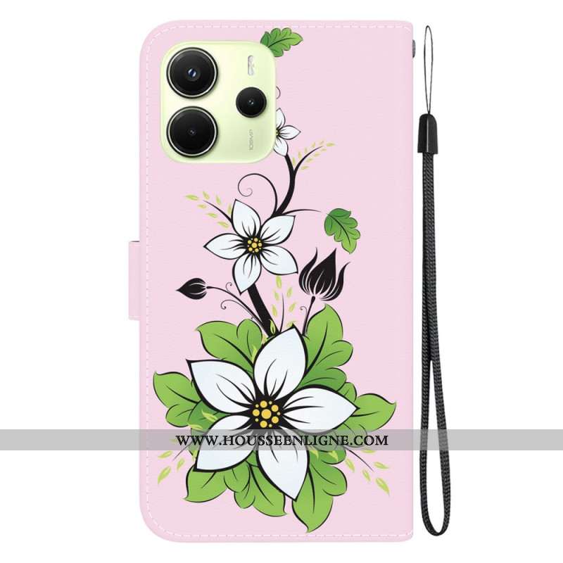 Housse Xiaomi Redmi Note 14 4G Fleurs de Lys
