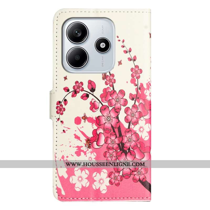 Housse Xiaomi Redmi Note 14 4G Fleurs de Prunier