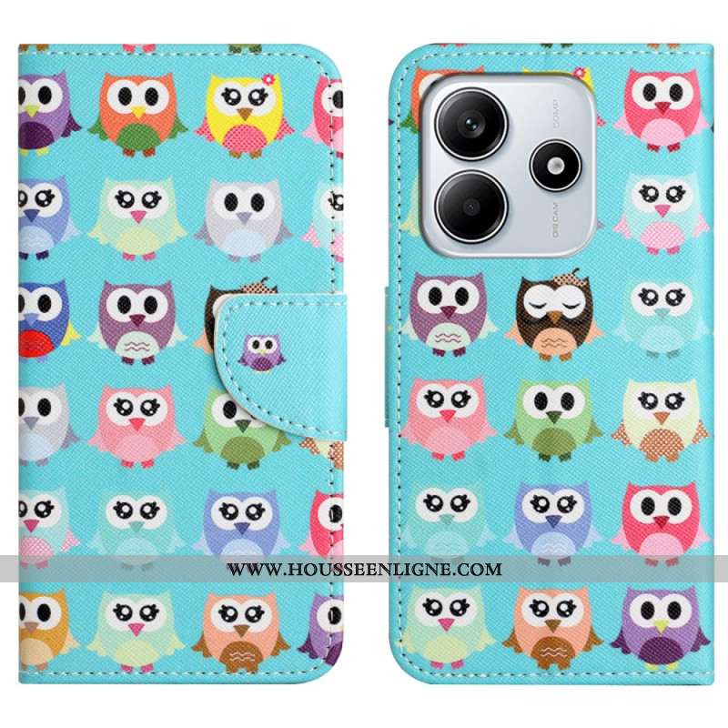 Housse Xiaomi Redmi Note 14 4G Gang de Hiboux