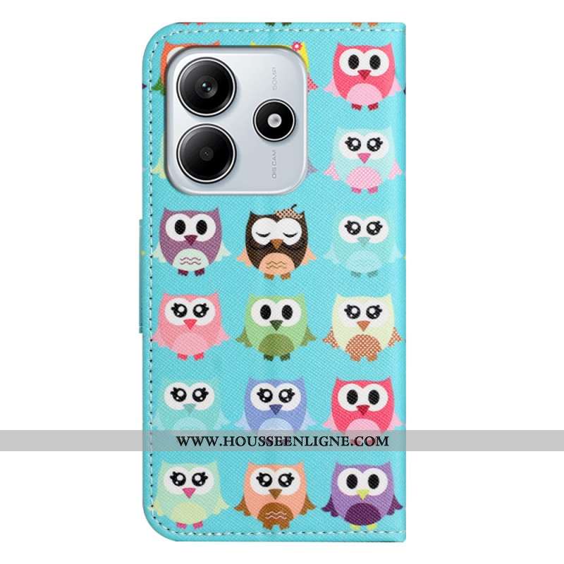 Housse Xiaomi Redmi Note 14 4G Gang de Hiboux